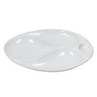 34.5 x 29 cm - Tognana Gourmet Piatto Presentazione 4 Scomparti In Porcellana Set 2 Pz