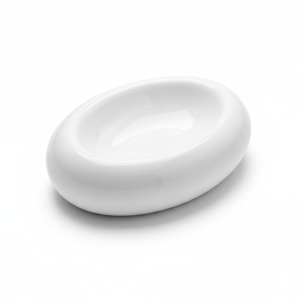 15x10 cm - Stone Piatto Presentazione Ovale In Porcellana - Set 6 Pz