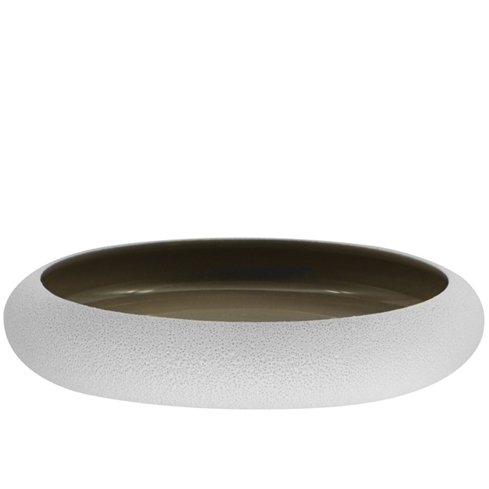 27 cm - Genesys Evo Grey Piatto Presentazione Alto a Nido In Porcellana