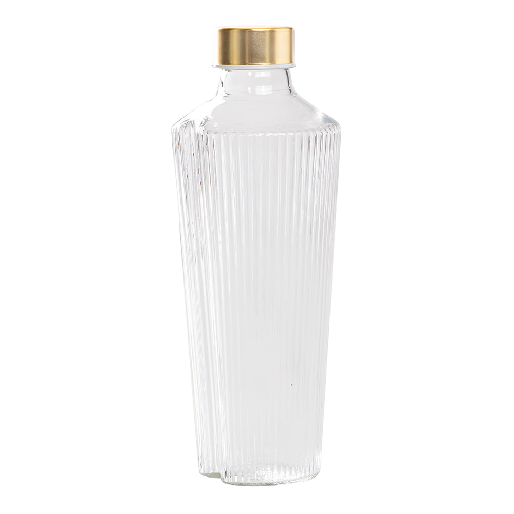 90 cl - Zafferano Handy Bottiglia Acqua Soffiata e Lavorata a Mano In Vetro Borosilicato