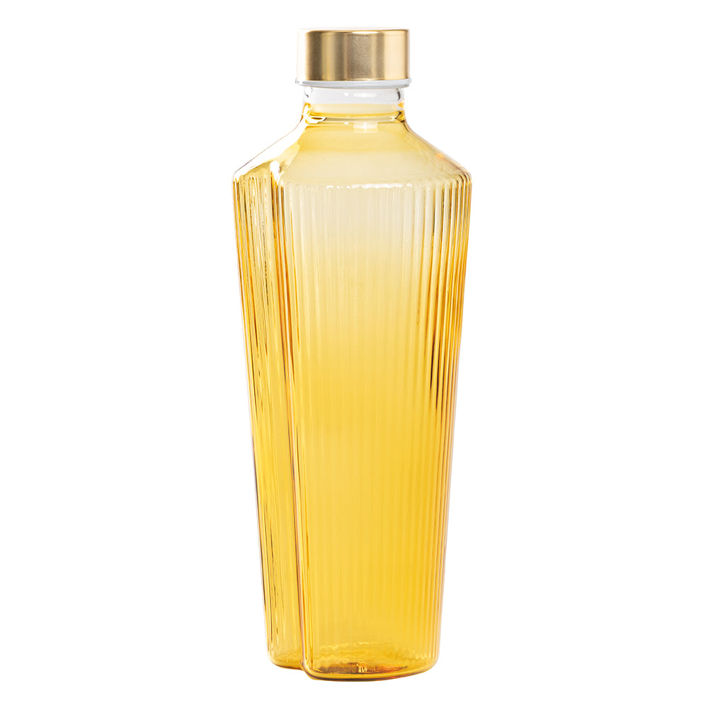 90 cl - Zafferano Handy Bottiglia Acqua Soffiata e Lavorata a Mano In Vetro Borosilicato