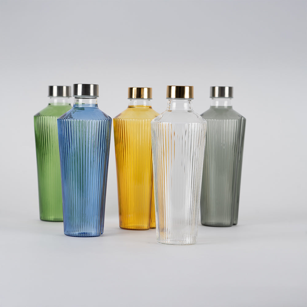 90 cl - Handy Water Bottle Blown and Handcrafted in Borosilicate Glass