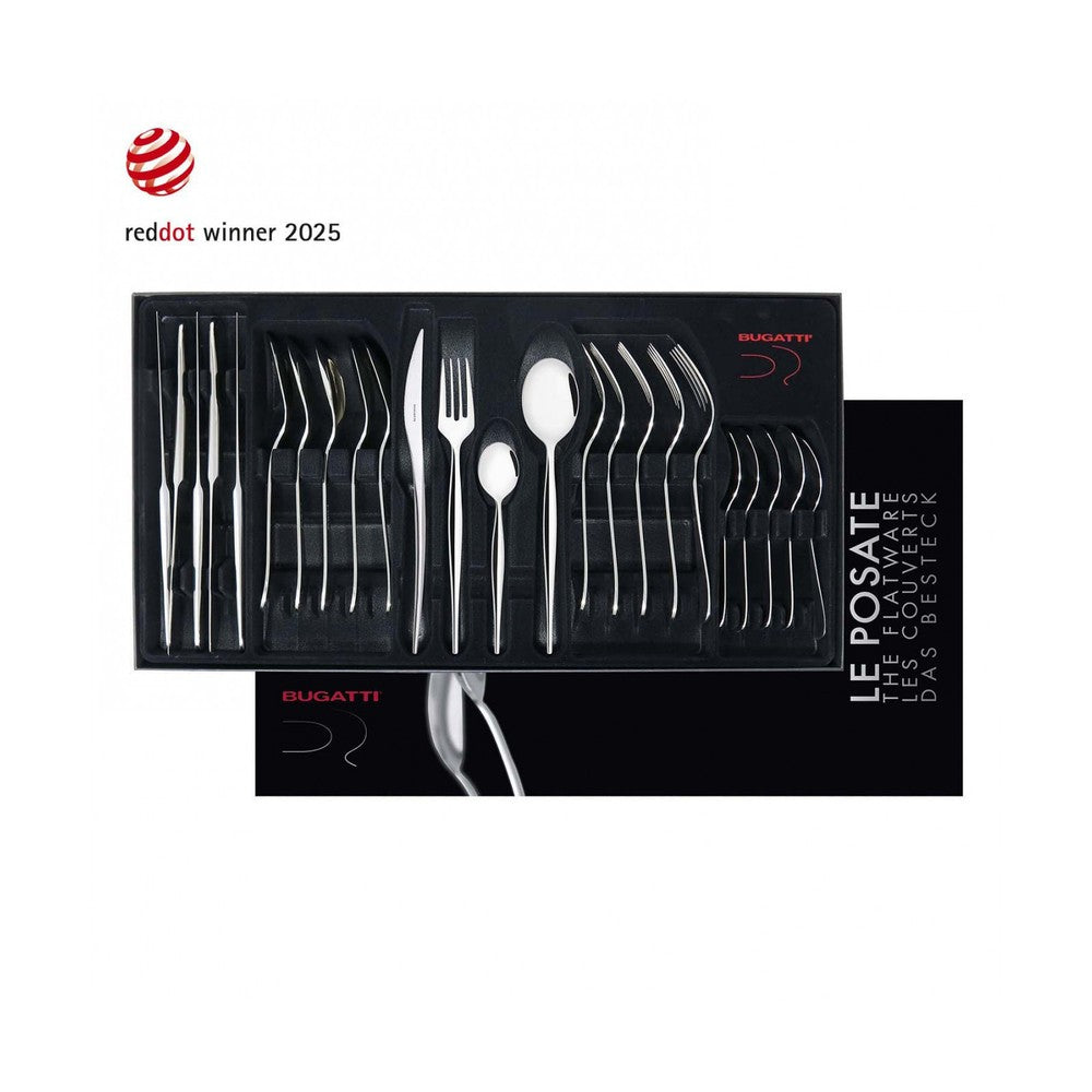 Bugatti Natura Servizio Posate In Acciaio Inox 18/10 - Set 24 Pz