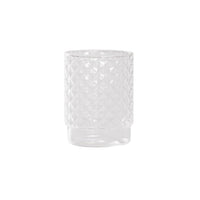 45 cl - Zafferano Isolano Bicchiere Acqua Impilabile In Vetro Borosilicato Set 4 Pz