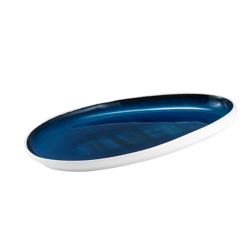 38x21 cm - Abyssos Drop Tray in Stoneware Set 2 Pcs