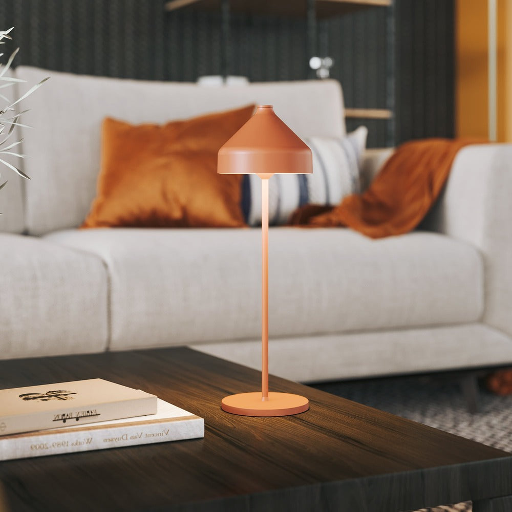 34 cm - Zafferano Amelie Lampada Da Tavolo Dimmerabile