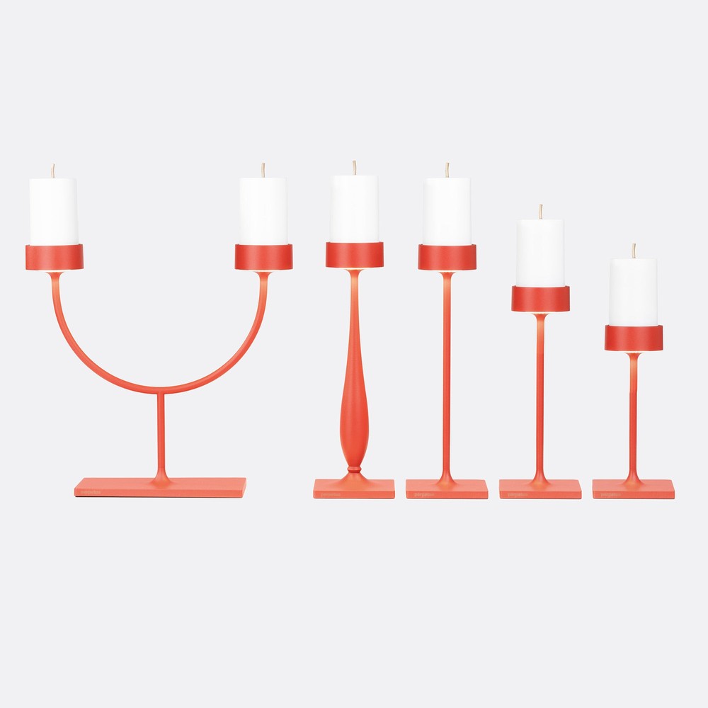 8.7 x H.35.6 cm - Zafferano Perpetua Lampada Da Tavolo Dimmerabile In Alluminio