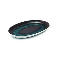 41.5x27 cm - Le Coq Estia Piatto Presentazione Vassoio Ovale In Porcellana Set 2 Pz