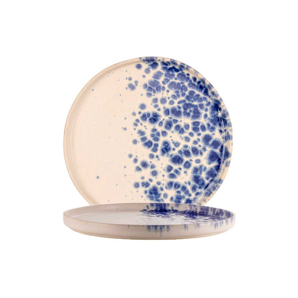 20,5 cm - Phobos Assiette Plate En Grès Ensemble 6 Pz
