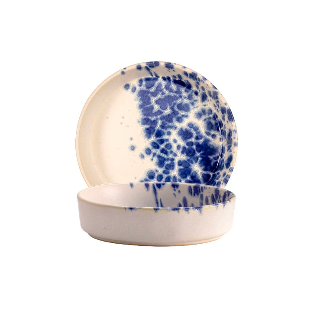 18 cm - Phobos Assiette Creuse En Grès Ensemble 6 Pz