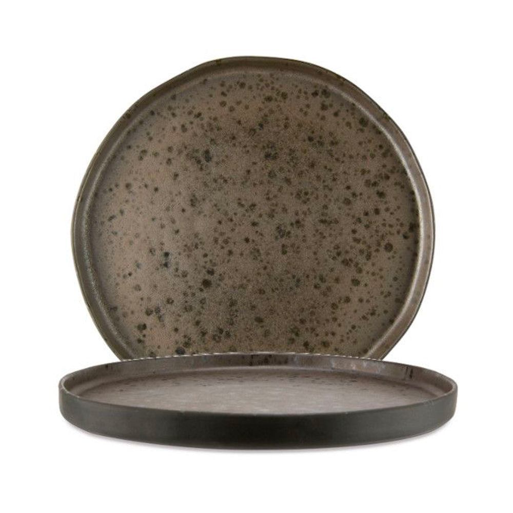 31 cm - Phobos Assiette Plate En Grès Ensemble 4 Pz