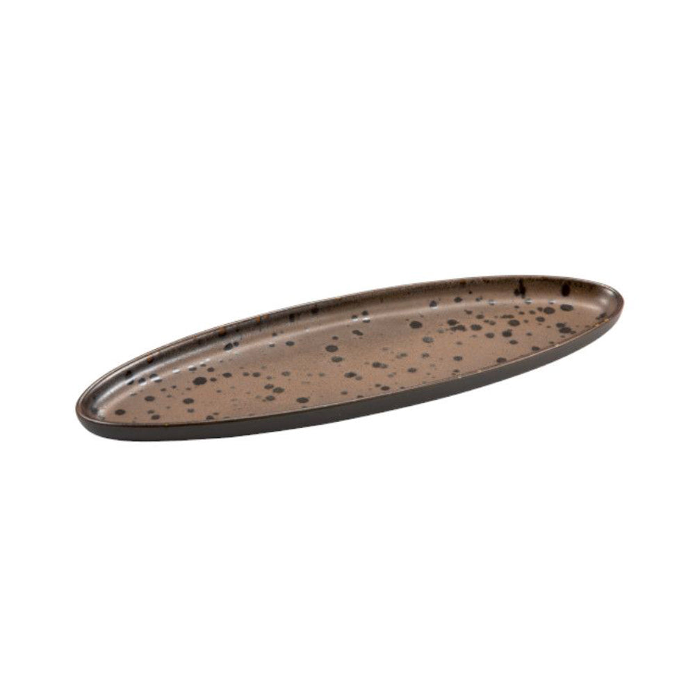 37,5x11,5 cm - Plateau Ovale En Grès Set 6 Pz