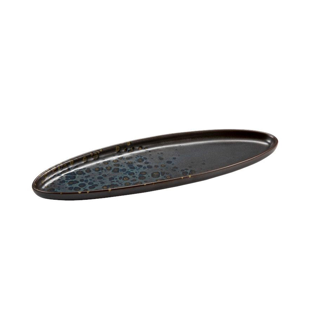 37,5x11,5 cm - Plateau Ovale En Grès Set 6 Pz