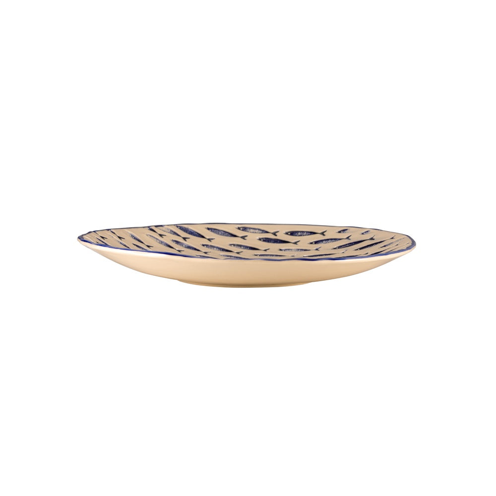 29 cm - Le Coq Thalassios Piatto Piano In Stoneware Set 6 Pz