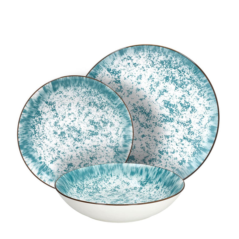 Madison Kalos Servizio Piatti Decorato In Porcellana Set 18 Pz