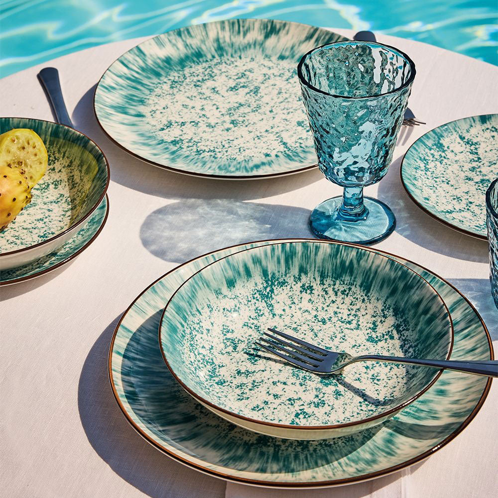 Madison Kalos Servizio Piatti Decorato In Porcellana Set 18 Pz