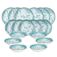 Madison Kalos Servizio Piatti Decorato In Porcellana Set 18 Pz