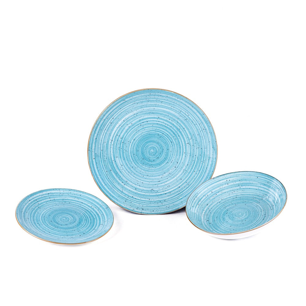 Madison Kaleido Porcelain Dinnerware Set - Set 18 Pieces