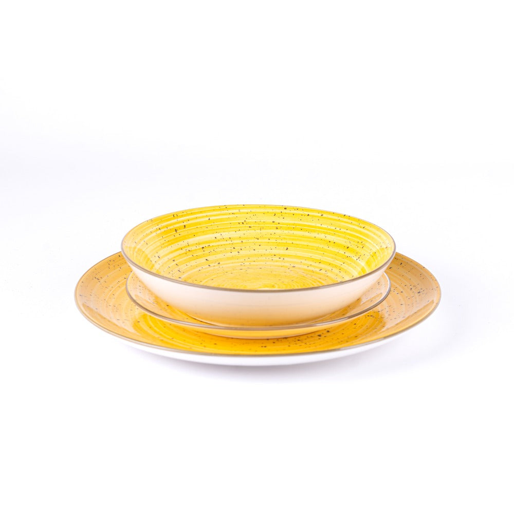 Madison Kaleido Porcelain Dinnerware Set - Set 18 Pieces