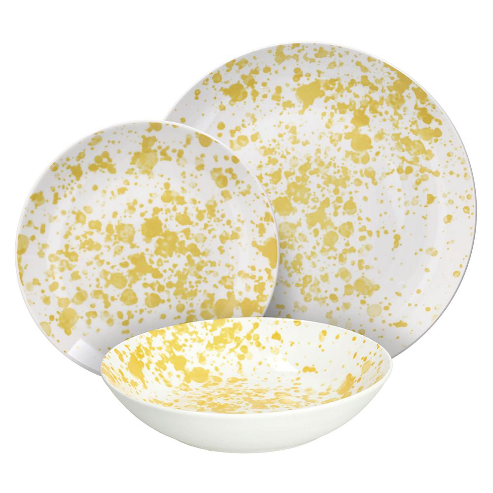 Madison Apulia Service de Vaisselle en Porcelaine Set 18 Pz