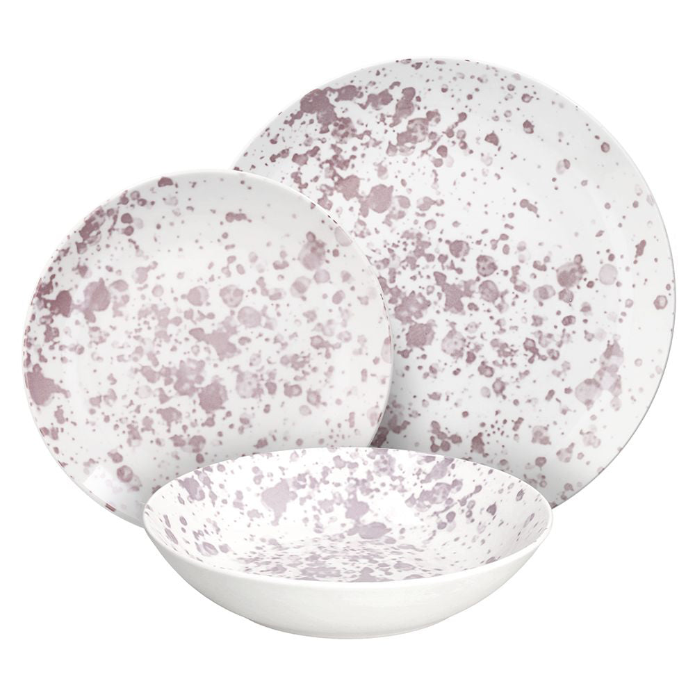 Madison Apulia Service de Vaisselle en Porcelaine Set 18 Pz