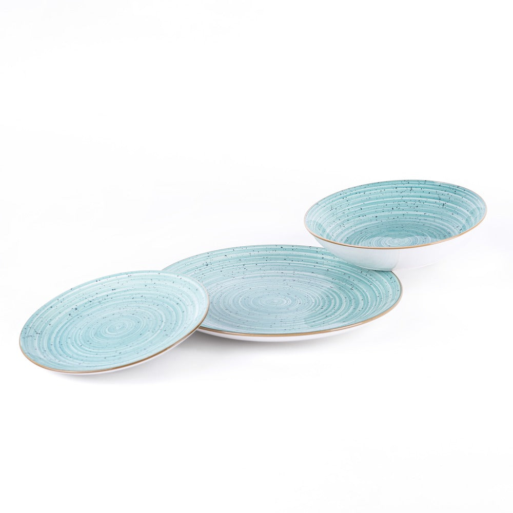 Metropolis Porcelain Dinnerware Set - Set 18 Pieces