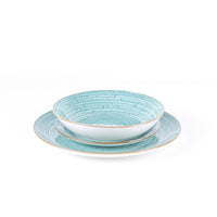 Metropolis Porcelain Dinnerware Set - Set 18 Pieces