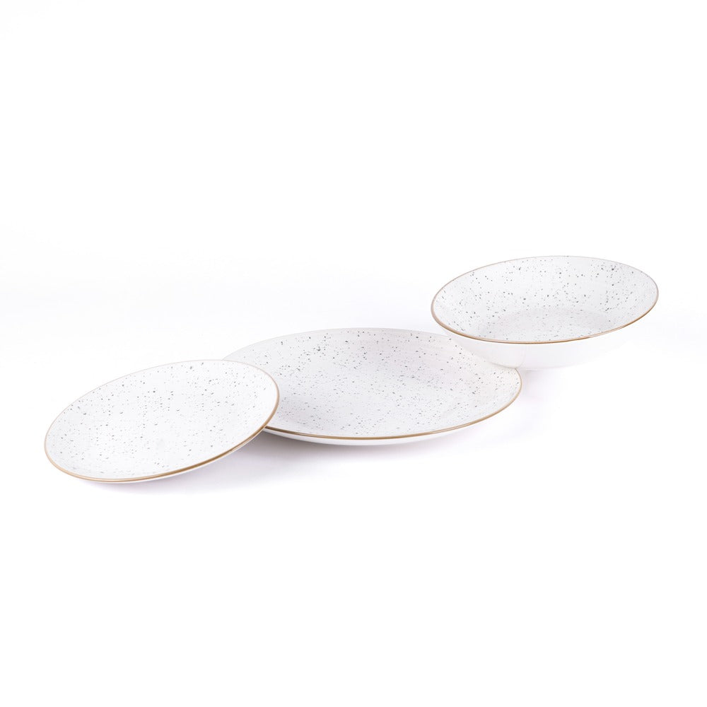 Metropolis Porcelain Dinnerware Set - Set 18 Pieces