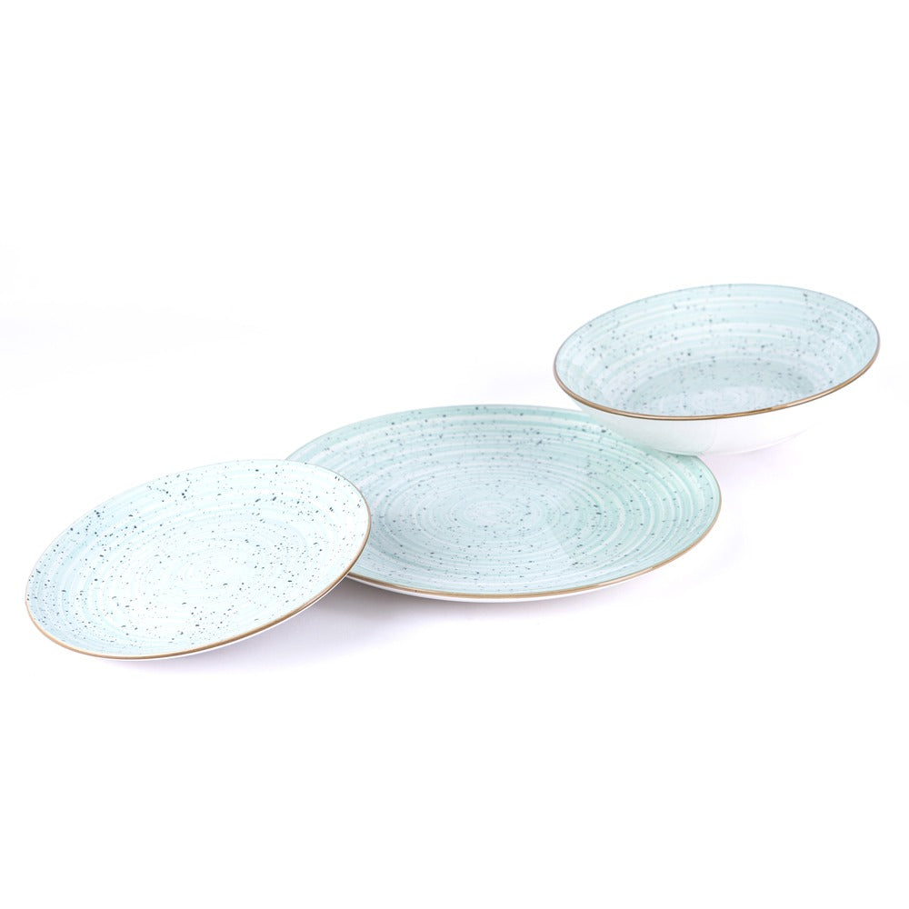 Metropolis Porcelain Dinnerware Set - Set 18 Pieces