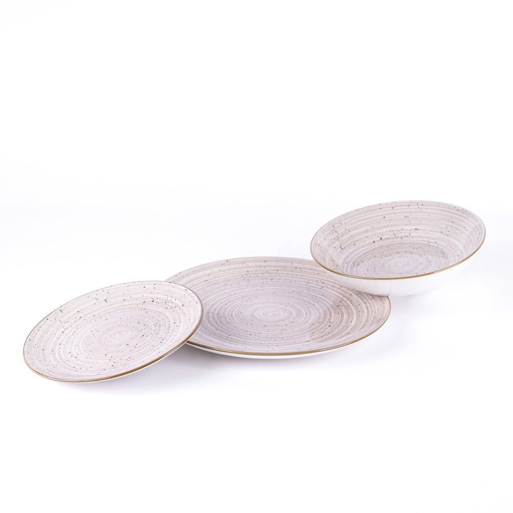 Metropolis Porcelain Dinnerware Set - Set 18 Pieces