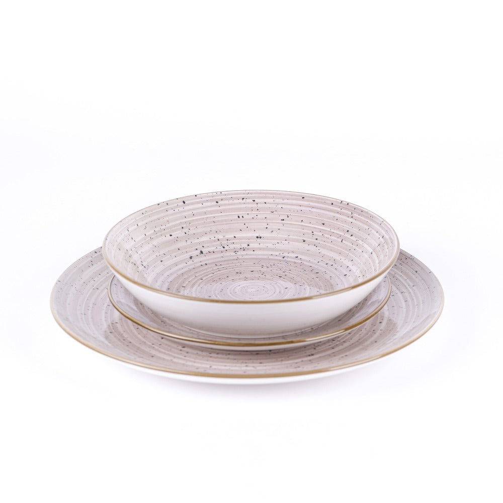 Metropolis Porcelain Dinnerware Set - Set 18 Pieces