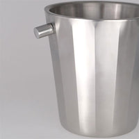 Ø19.5 x H.22 cm - Portofino Double Wall Secchiello Portabottiglie In Acciaio Satinato