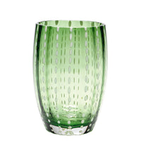 32 cl - Perle Water Glass with White Dots - Set 6 Pieces