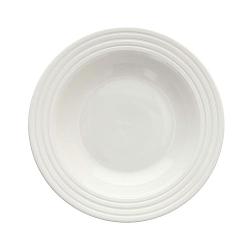Polis Rings White Porcelain Dinnerware Set - 18-Piece Set