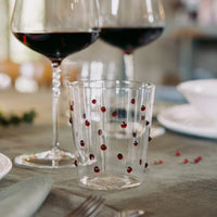 45 cl - Party Bicchiere Bibita Pallini Colorati in Vetro Borosilicato - Set 6 Pezzi