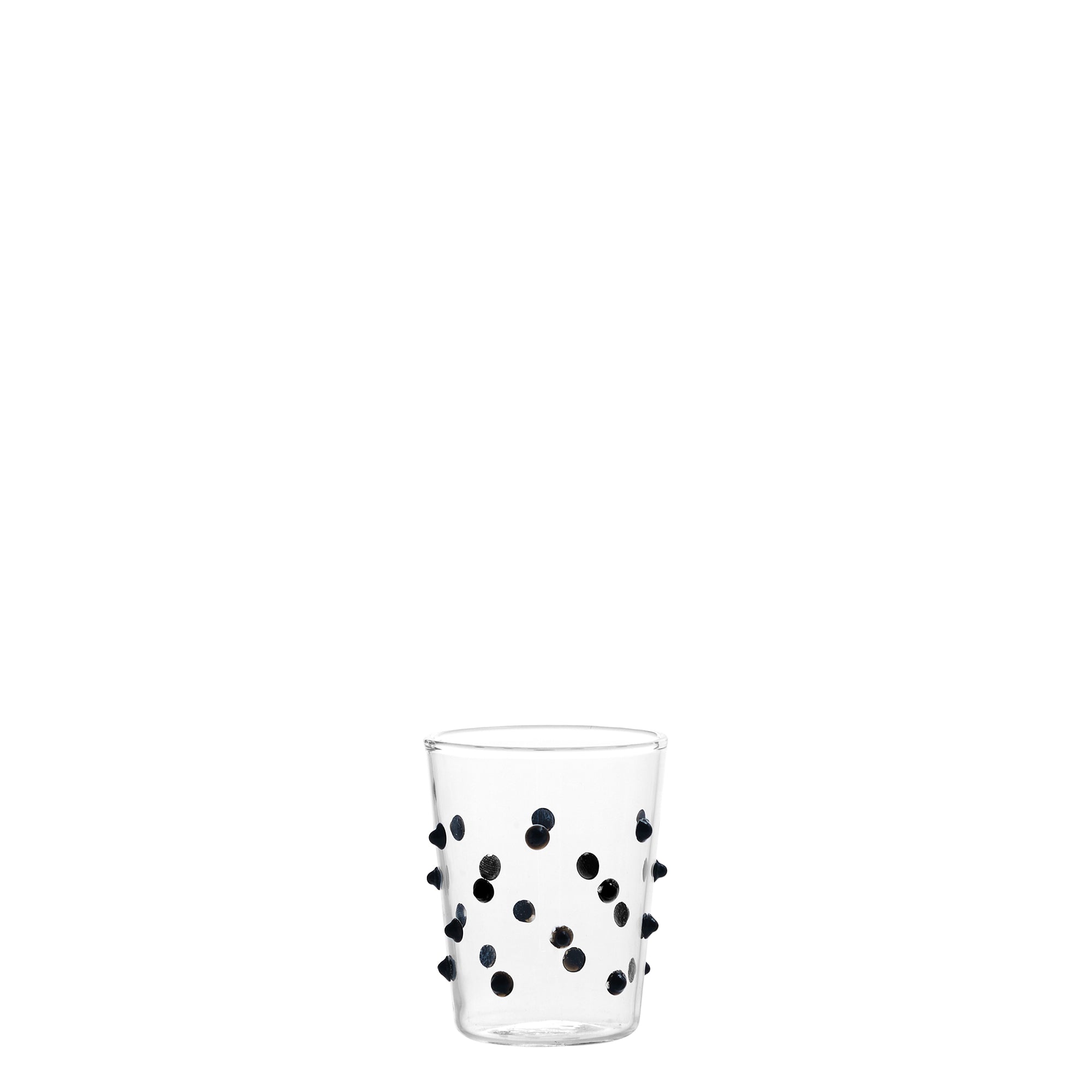 9.5 cl - Zafferano Party Junior Bicchiere Liquore Caffè Fatto a Mano In Vetro Borosilicato Set 6 Pz