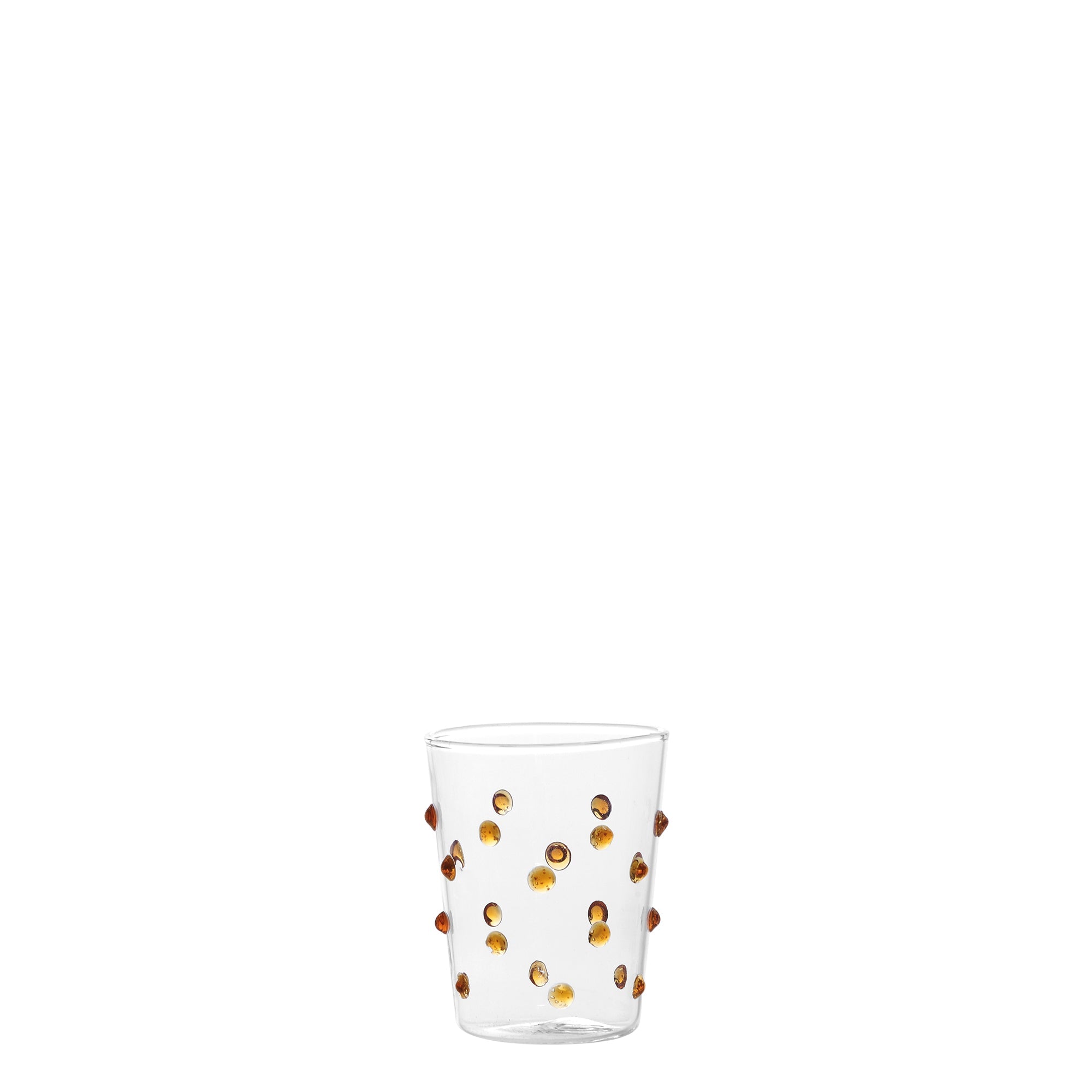 9.5 cl - Zafferano Party Junior Bicchiere Liquore Caffè Fatto a Mano In Vetro Borosilicato Set 6 Pz