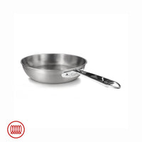 Agnelli Alu-Inox 3-ply Padella Alta Induzione Con Manico Tubolare In AluInox Satinato