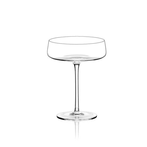 18 cl - Italesse Roxy Bar Saucer Calice Cocktail Soffiato a Bocca In Vetro  - Set 6 Pz