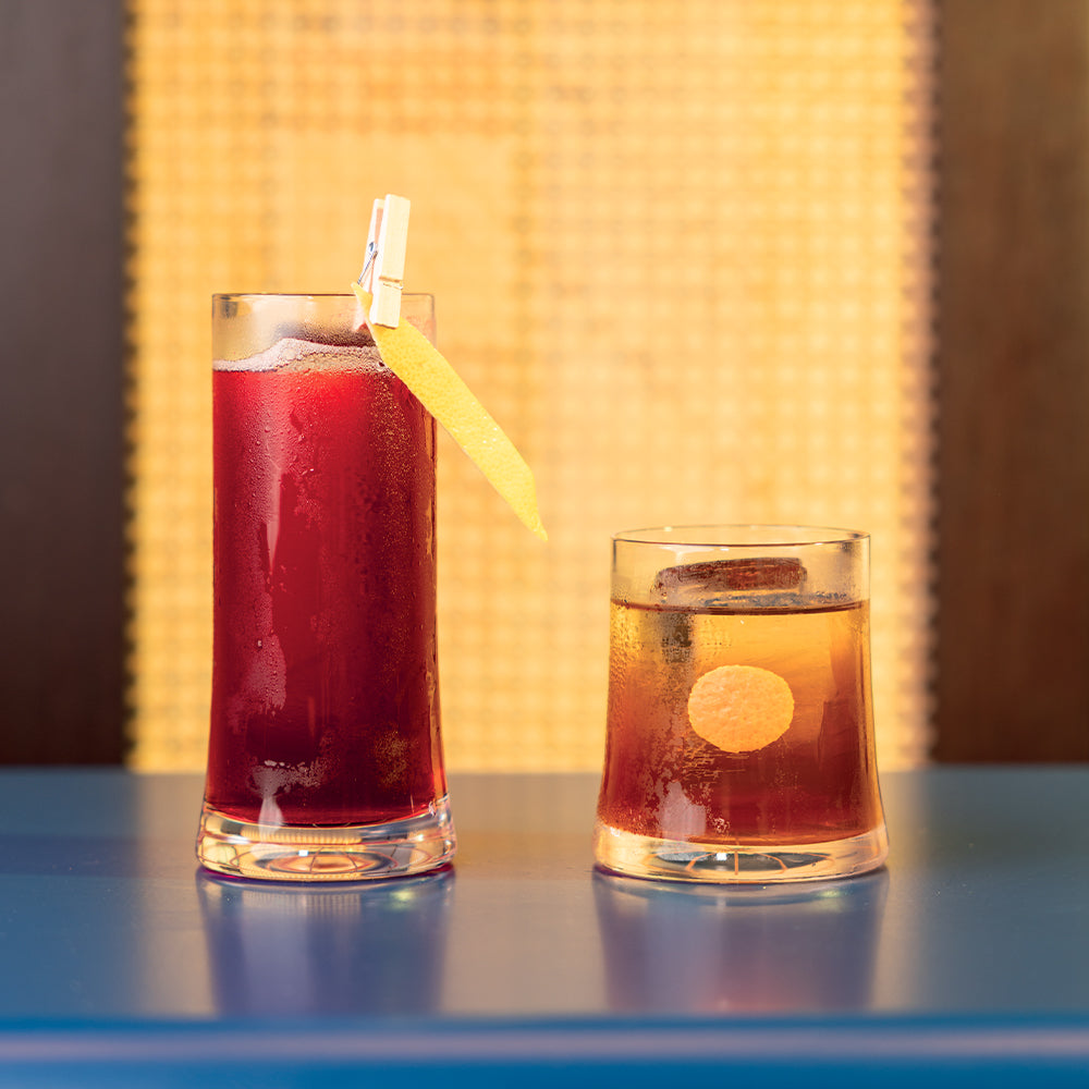 28 cl - Zafferano Sam Bicchiere Cocktail Old Fashioned In Vetro Set 4 Pz