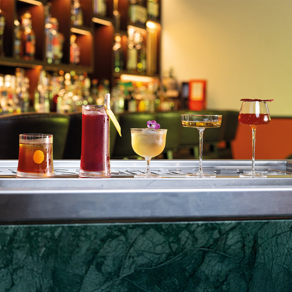 37.5 cl - Zafferano Sam Bicchiere Cocktail Highball In Vetro Set 4 Pz