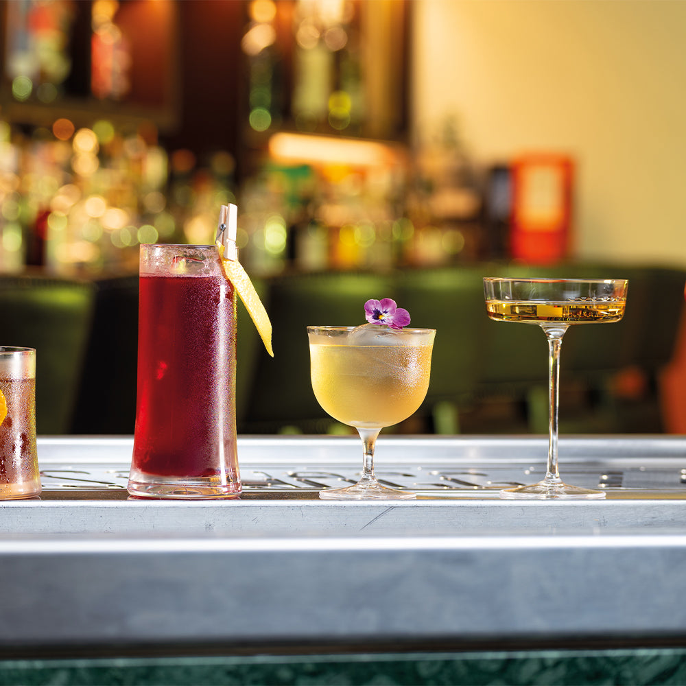 23 cl - Zafferano Sam Calice Cocktail FIzz In Vetro Set 4 Pz