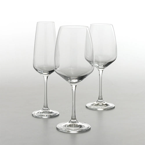 45 cl - Zafferano Scaligero Calice Vino Bianco In Vetro - Set 6 Pz