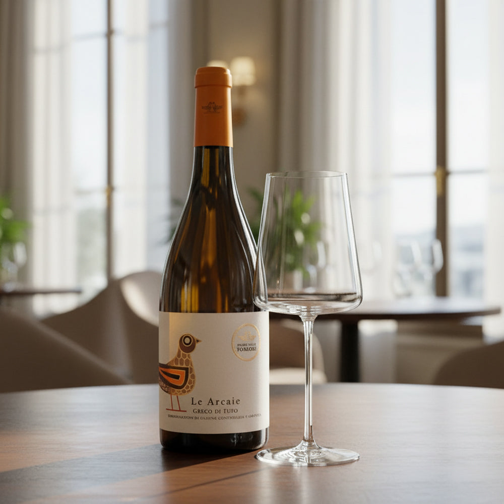 Passo delle Tortore Le Arcaie Greco di Tufo DOCG 2024 + Set 6 Calici Vino Bianco Zante 40 cl