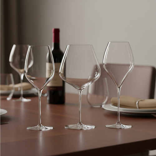 Tasting Glass + Red Wine Glass + Flute Glass Set