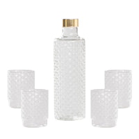 Isolano Set Glazen en Fles In Borosilicaatglas - Set 5 St