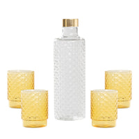 Isolano Set Glazen en Fles In Borosilicaatglas - Set 5 St