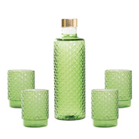 Isolano Set Glazen en Fles In Borosilicaatglas - Set 5 St