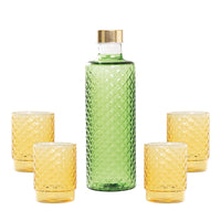 Isolano Set Glazen en Fles In Borosilicaatglas - Set 5 St