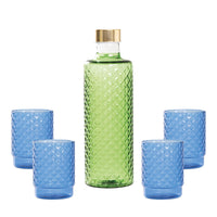 Isolano Set Glazen en Fles In Borosilicaatglas - Set 5 St